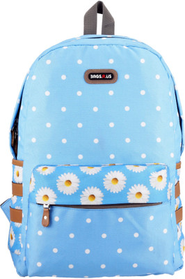 

Bags R Us Polka Dots 18 L Backpack(Blue), Sky blue