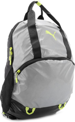 

Puma Fitness Glow Backpack(Silver, Black), Black and silver