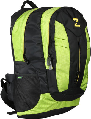 

Zwart LEAGURE 35 L Large Laptop Backpack(Black, Green), Flourescent green
