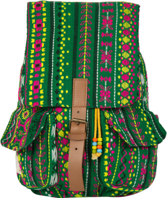 

The House of Tara Woven Fabric 058 20 L Medium Backpack(Multicolor)
