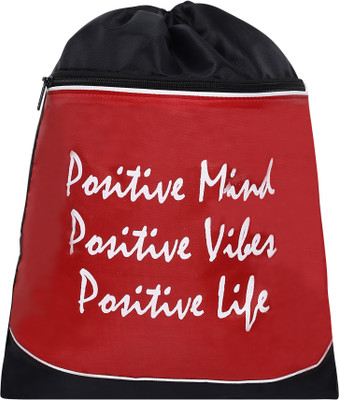 

Bleu Drawstring 10 L Backpack(Black, Red)