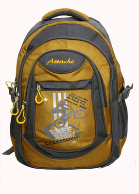 

Attache Stylish School Bag (Yellow & Grey) 30 L Backpack(Yellow)