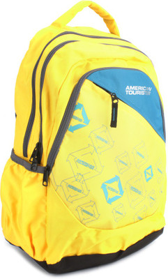 

American Tourister Encarta 02 Backpack(Yellow), Yellow/turq