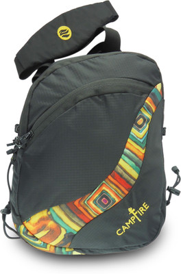 

Campfire Lifestyle medium sling 34 L Backpack(Black, Multicolor), Black;orange;yellow
