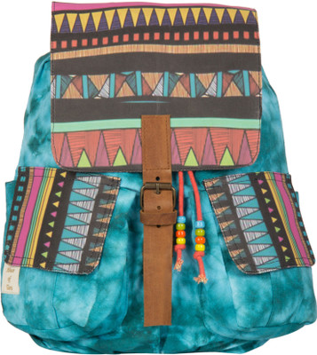 

The House of Tara Printed Canvas 049 20 L Medium Backpack(Multicolor)