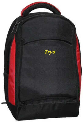 

Tryo Collies 15.6 L mediaum Backpack(Black), Black with red