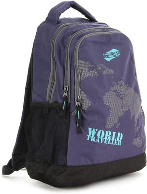 

American Tourister Champ Casper Backpack(Black, Blue), Navy