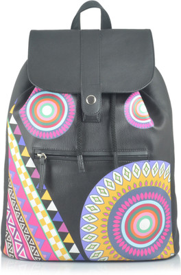 

Shaun Design Multi Geometric 8 L Backpack(Black)