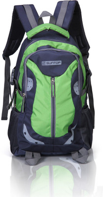 

Suntop Neo 9 26 L Medium Backpack(Multicolor), Grey and green checks