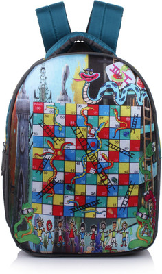 

Suntop Snakes & Ladder Game 27 L Free Size Backpack(Grey)