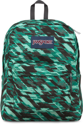 

JanSport Superbreak 25 L Backpack(Green), Aqua dash static