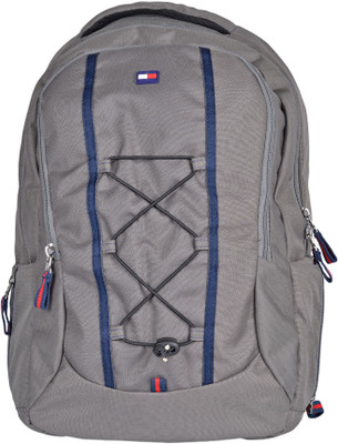 

Tommy Hilfiger Biker Club Alpine 22.1 L Medium Laptop Backpack(Grey, Black)