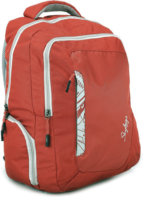 

Skybags Octane 03 Laptop Backpack(Red, Grey)