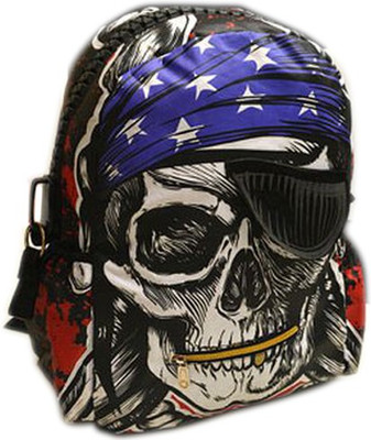 

Everything Imported Skull Pirate 2.5 L Medium Laptop Backpack(Black)