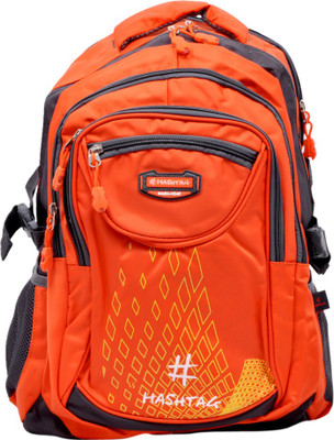 

Hashtag Stylish 3.8 L Backpack(Orange, Black), Black;orange