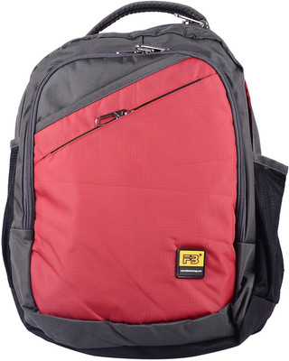 

FB Fashion SB386FB 29 L Medium Backpack(Red, Grey), Grey;red