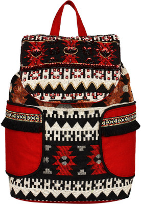 

Anekaant Nava 9.4 L Backpack(Multicolor), Red