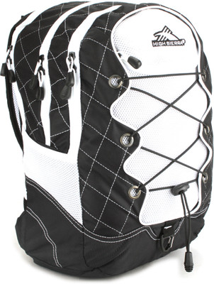 

High Sierra Tightrope Laptop Backpack(White, Black), Black and white