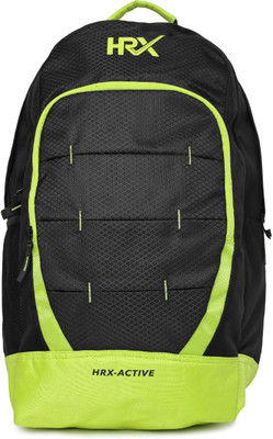 

HRX by Hrithik Roshan Premium 2.2 L Backpack(Black, Green)