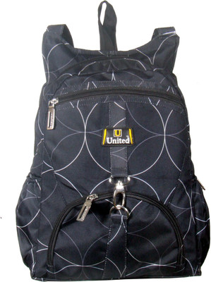 

United Bags Girls Bandhani 13 L Small Backpack(Black)