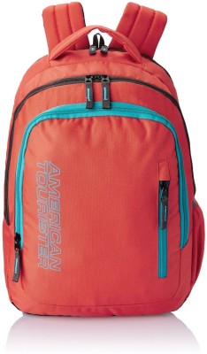 

American Tourister Aller Backpack(Black), Red and turquoise