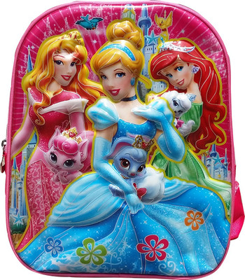 

World Craft 3D Princess Mesh 12 L Backpack(Pink)