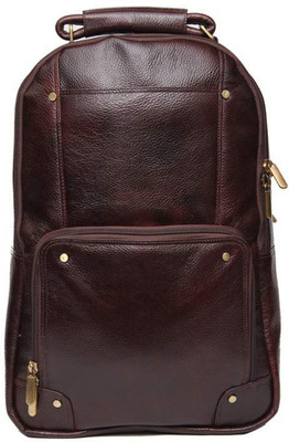 

Leatherworld Trendy Office Bag Cross Body Messenger Sling Haversack Travel Treking Rucksack 2.5 L Laptop Backpack(Brown)