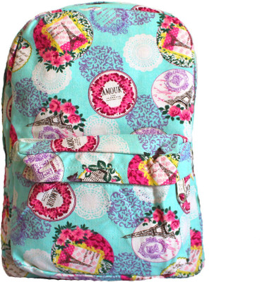

Meraki Accessories Women's Floral 13 L Backpack(Multicolor), Blue