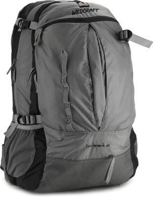 

Wildcraft Techpack 45 49 L Large Backpack(Black)