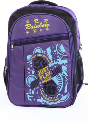 

Rr Rainbow Just Play 19 L Backpack(Multicolor), Black;violet