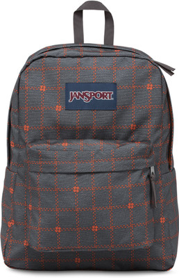 

JanSport Superbreak 25 L Backpack(Grey), Shady grey stitch plaid