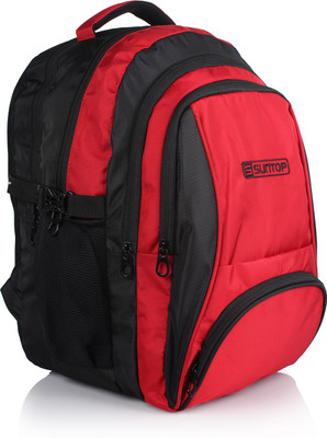 

Suntop Code 9 38 L Large Laptop Backpack(Red, Black), Black;red