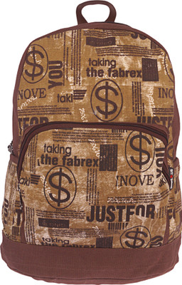 

Bags R Us Canvas 18 L Backpack(Brown)
