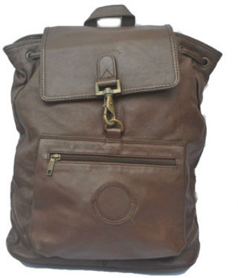 

MODISH Leather Large Backpack(Brown), Brown-09