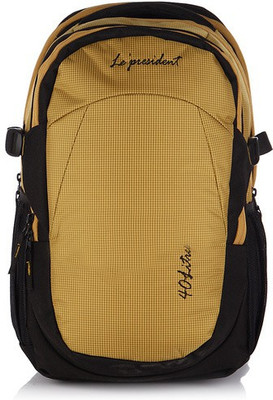 

President Husky 40 L Medium Backpack(Yellow, Black), Mustard