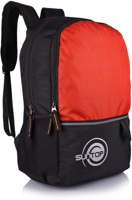

Suntop Pixel Daypack Bag(Waterproof Fabric) 24 L Backpack(Black, Orange)