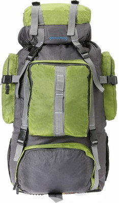 

Armstrong Adventura 65 L Extra Large Backpack(Green, Grey), Green and grey