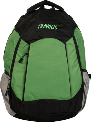 

Travolic Contesa Black & Green 30 L Backpack(Green)