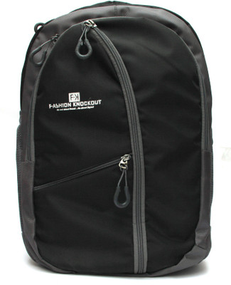 

Fashion Knockout Backpack 20 L Laptop Backpack(Black, Grey)