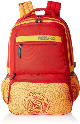 

American Tourister Hoola 27 L Backpack(Yellow, Red)