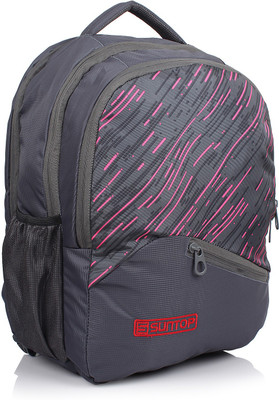 

Suntop Flurry 35 L Large Laptop Backpack(Grey), Grey print