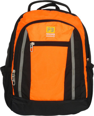 

FB Fashion SB-106 24 L Backpack(Orange, Black), Orange and black