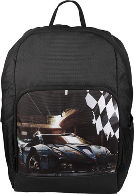 

Zwart Supercar-Print 18 L Backpack(Black)