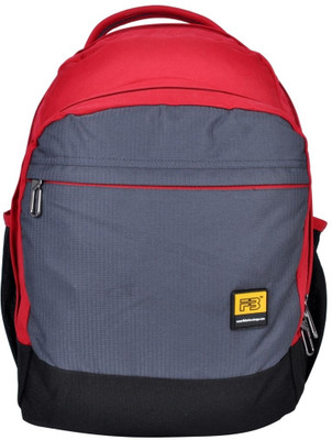 

FB Fashion SB276FB 14 L Small Backpack(Grey, Red)