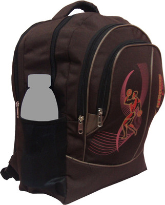 

Nl Bags Fitness College Bag 20 L medium Backpack(Multicolor), Brown and gold