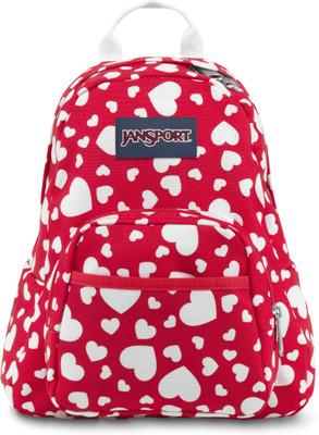 

JanSport Half Pint 10.2 L Backpack(Red, White), High risk red heart to resist