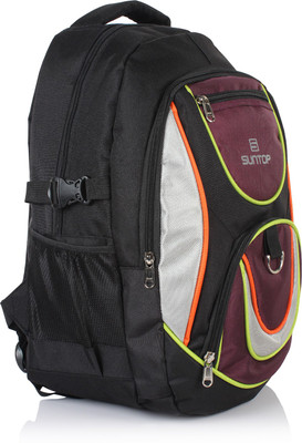 

Suntop Gear 9 29 L Daypack Backpack(Black, Purple), Black;wine