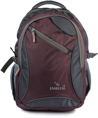 

EMBLEM ELBP6010GREY WINE 28 L Laptop Backpack(Grey, Maroon)