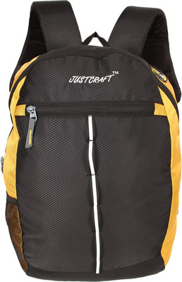 

Justcraft Joyo 25 L Laptop Backpack(Yellow), Black and yellow