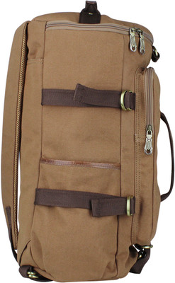 

Zobello Hybrid Travel Canvas Backpack 25 L Backpack(Brown), Chocolate brown canvas